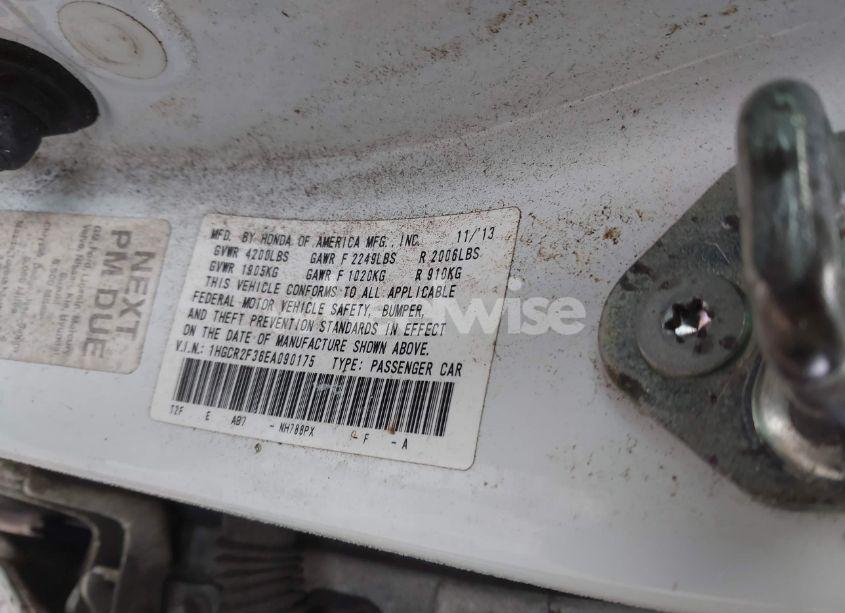Photo 9 of 2014 Honda Accord LX (VIN 1HGCR2F36EA090175)