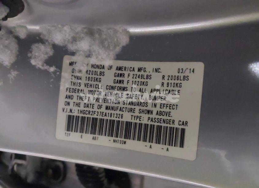 Photo 9 of 2014 Honda Accord LX (VIN 1HGCR2F37EA181326)