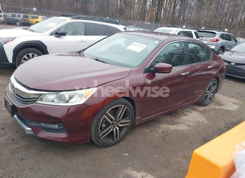 Photo 2 of 2017 Honda Accord SPORT (VIN 1HGCR2F53HA221424)