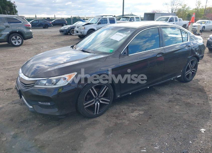 Photo 2 of 2016 Honda Accord SPORT (VIN 1HGCR2F54GA037785)