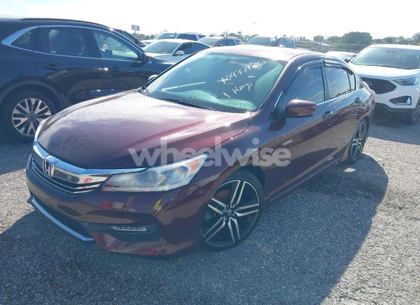 Photo 2 of 2017 Honda Accord SPORT (VIN 1HGCR2F55HA041619)