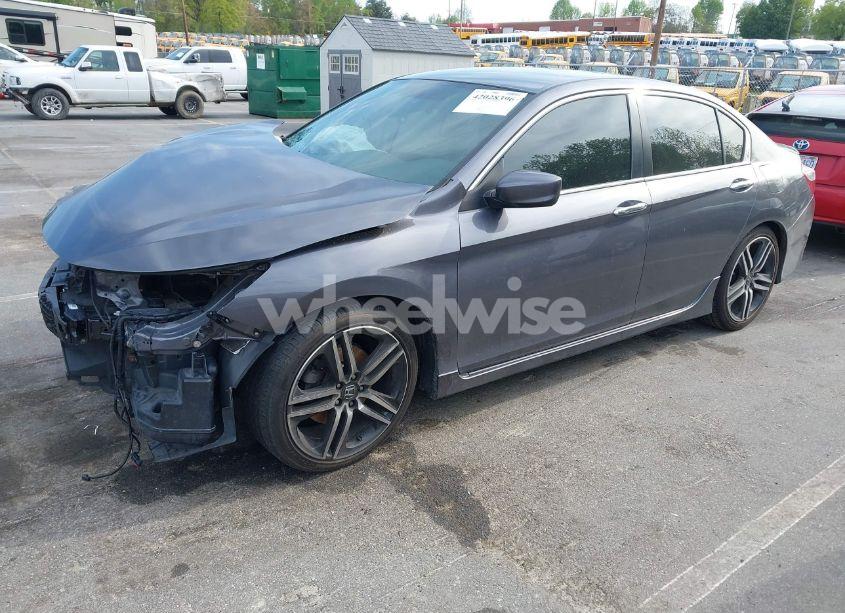 Photo 2 of 2016 Honda Accord SPORT (VIN 1HGCR2F57GA127299)