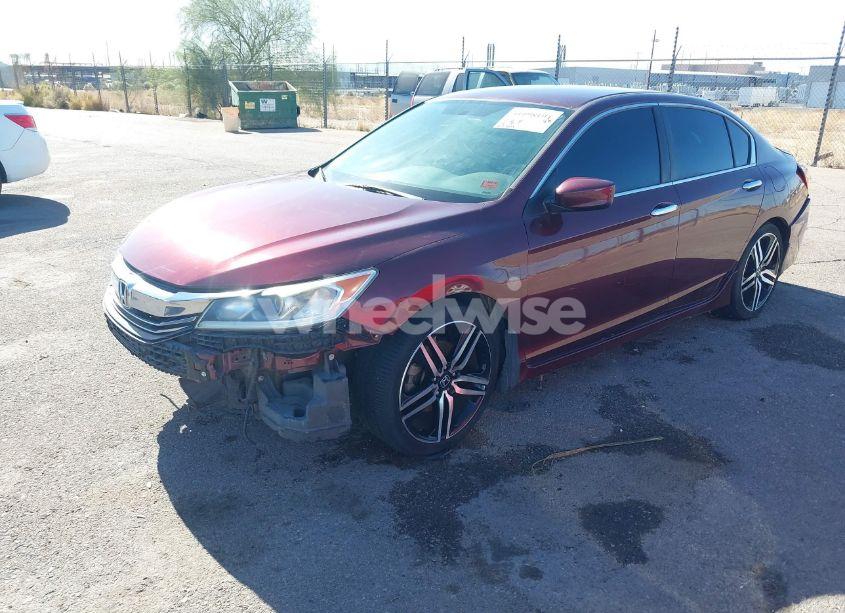 Photo 2 of 2016 Honda Accord SPORT (VIN 1HGCR2F57GA204110)