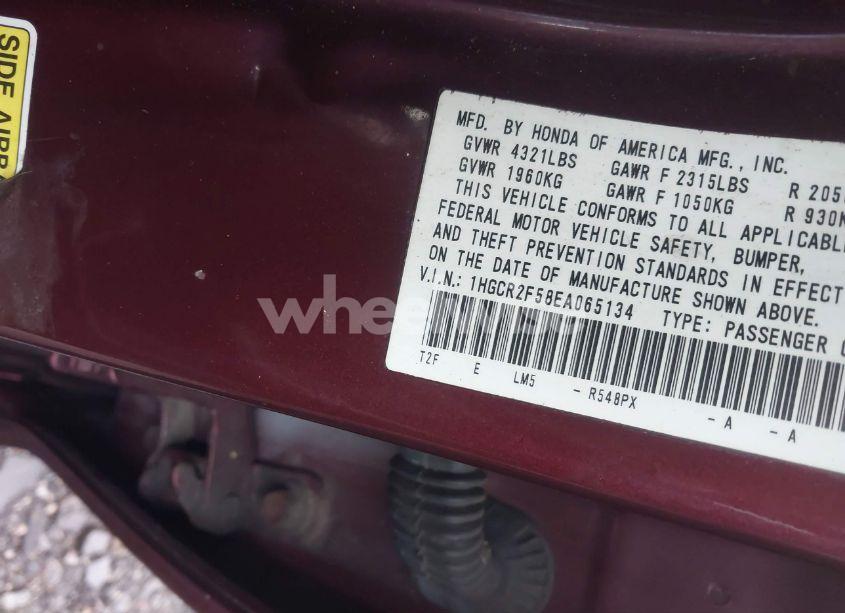 Photo 9 of 2014 Honda Accord SPORT (VIN 1HGCR2F58EA065134)