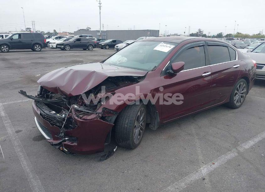 Photo 2 of 2014 Honda Accord SPORT (VIN 1HGCR2F5XEA124605)
