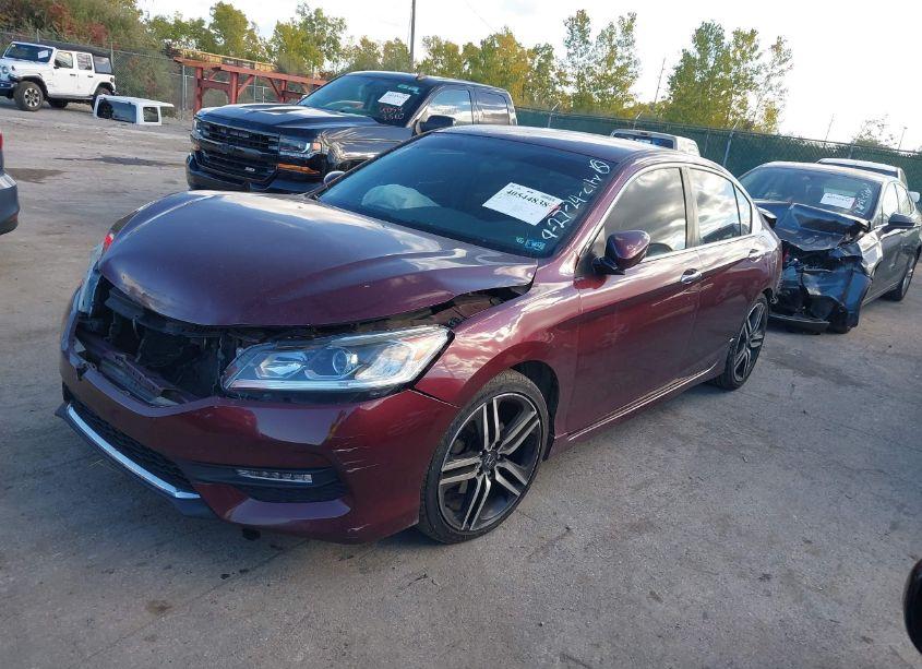 Photo 2 of 2016 Honda Accord SPORT (VIN 1HGCR2F5XGA070693)