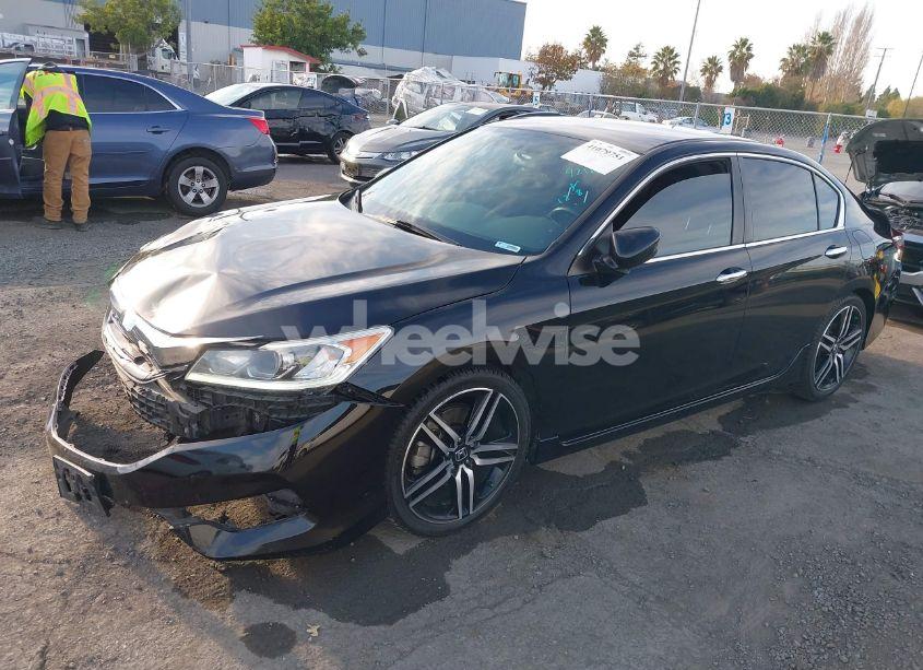 Photo 2 of 2017 Honda Accord SPORT (VIN 1HGCR2F5XHA188051)