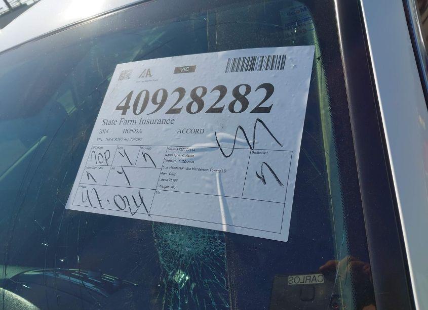 Photo 18 of 2014 Honda Accord EX (VIN 1HGCR2F75EA178797)