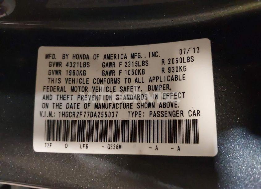 Photo 9 of 2013 Honda Accord EX (VIN 1HGCR2F77DA255037)