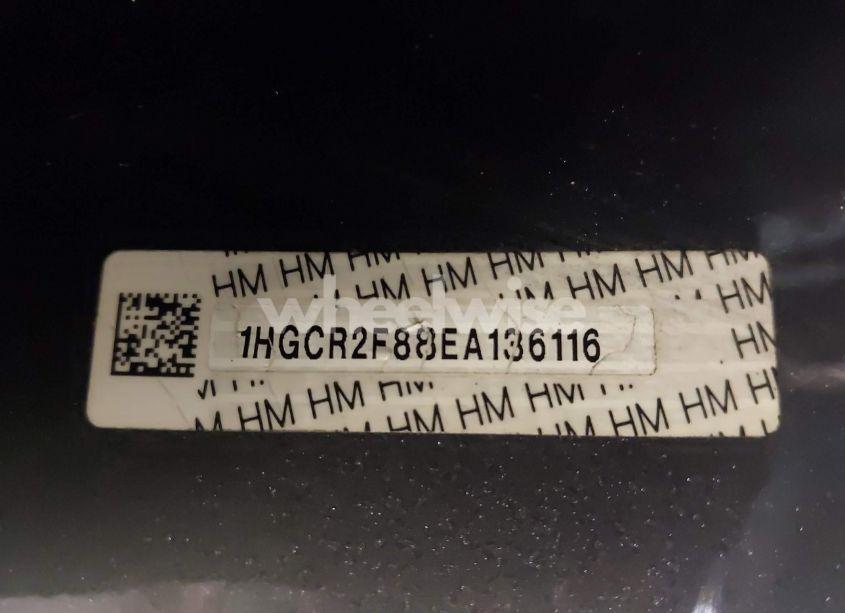 Photo 17 of 2014 Honda Accord EX-L (VIN 1HGCR2F88EA136116)