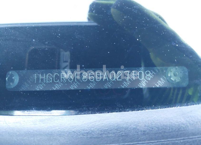 Photo 9 of 2013 Honda Accord EX-L V-6 (VIN 1HGCR3F86DA027108)