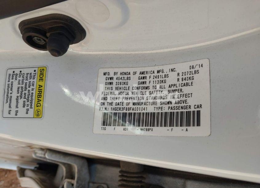 Photo 9 of 2015 Honda Accord EX-L V-6 (VIN 1HGCR3F89FA001041)