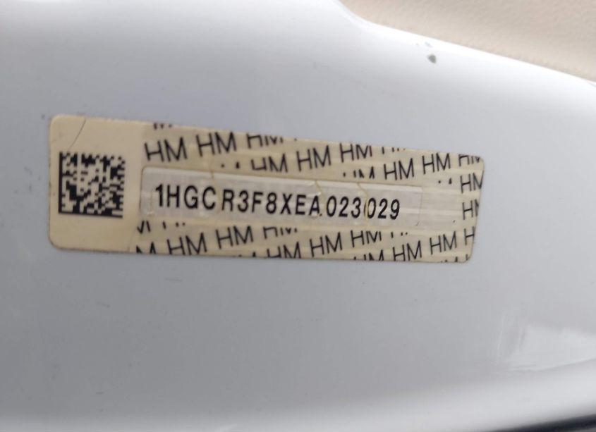 Photo 9 of 2014 Honda Accord EX-L V-6 (VIN 1HGCR3F8XEA023029)