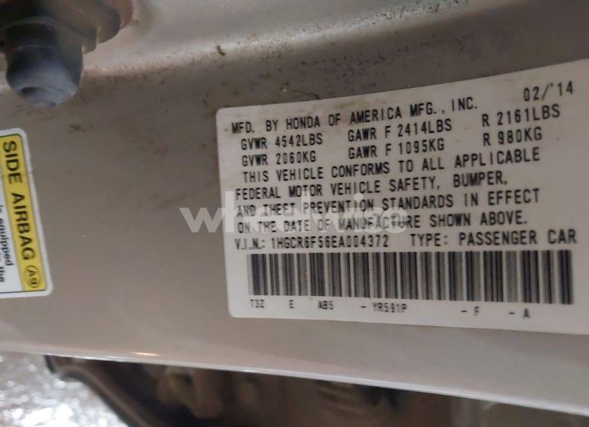 Photo 9 of 2014 Honda Accord HYBRID EX-L (VIN 1HGCR6F56EA004372)