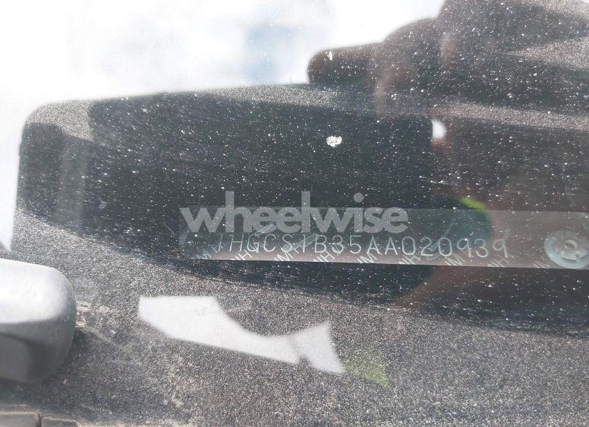 Photo 9 of 2010 Honda Accord 2.4 LX-S (VIN 1HGCS1B35AA020939)