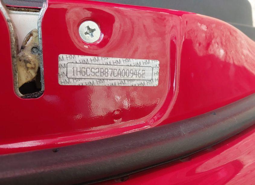 Photo 9 of 2012 Honda Accord 3.5 EX-L (VIN 1HGCS2B87CA009462)