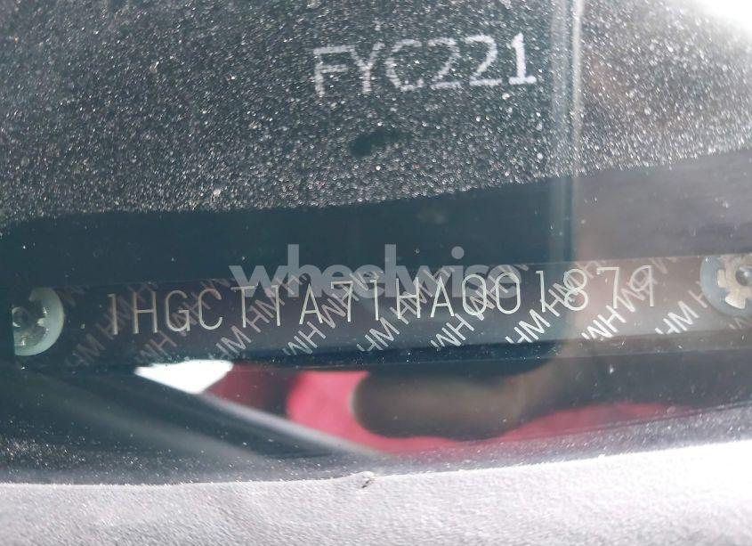 Photo 9 of 2017 Honda Accord EX (VIN 1HGCT1A71HA001879)