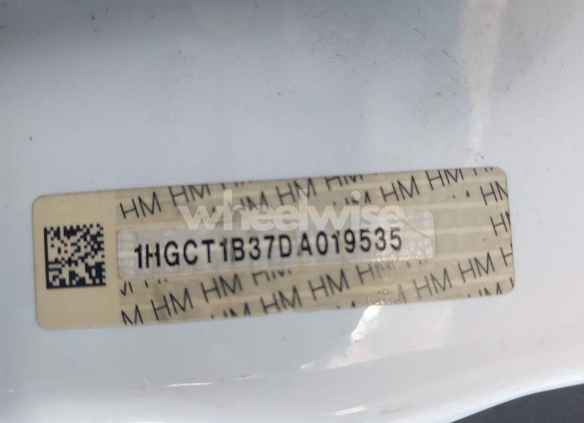 Photo 9 of 2013 Honda Accord LX-S (VIN 1HGCT1B37DA019535)