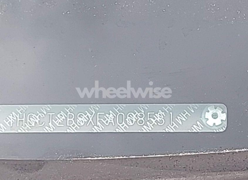 Photo 18 of 2015 Honda Accord EX-L V-6 (VIN 1HGCT2B8XFA008551)