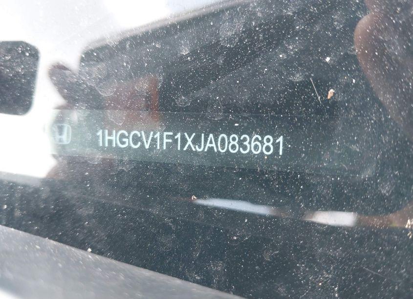 Photo 9 of 2018 Honda Accord LX (VIN 1HGCV1F1XJA083681)