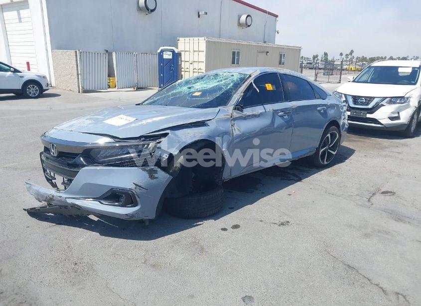 Photo 2 of 2022 Honda Accord SPORT (VIN 1HGCV1F30NA068338)