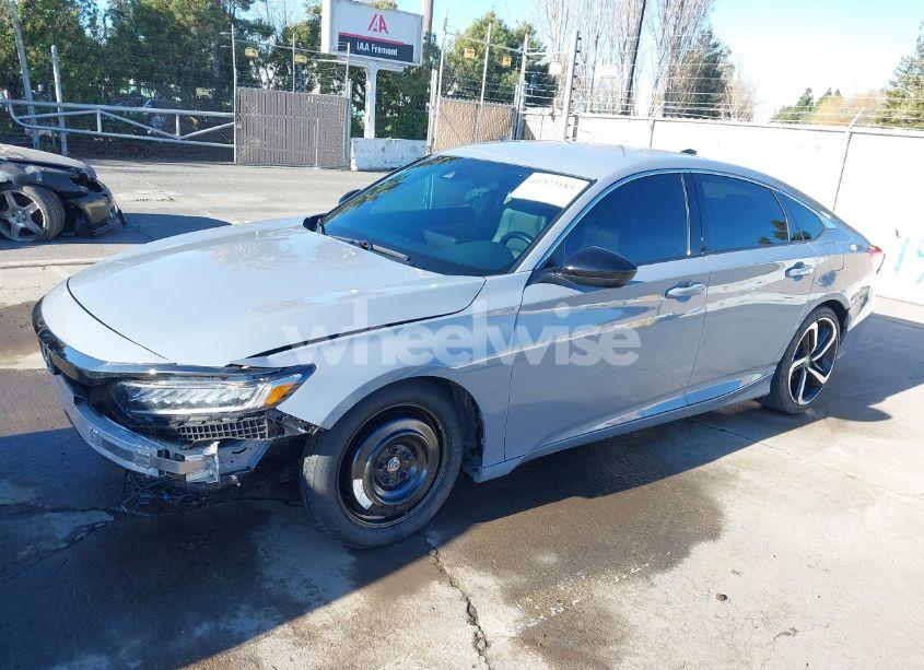 Photo 2 of 2022 Honda Accord SPORT (VIN 1HGCV1F31NA116848)