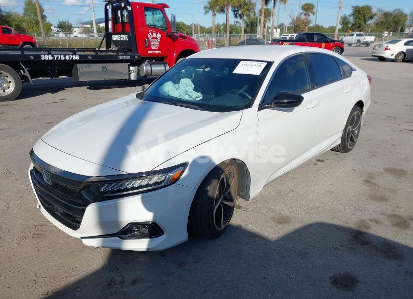 Photo 2 of 2021 Honda Accord SPORT (VIN 1HGCV1F32MA028602)