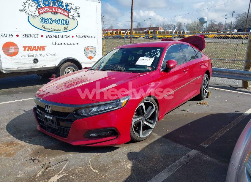 Photo 2 of 2018 Honda Accord SPORT (VIN 1HGCV1F33JA054573)