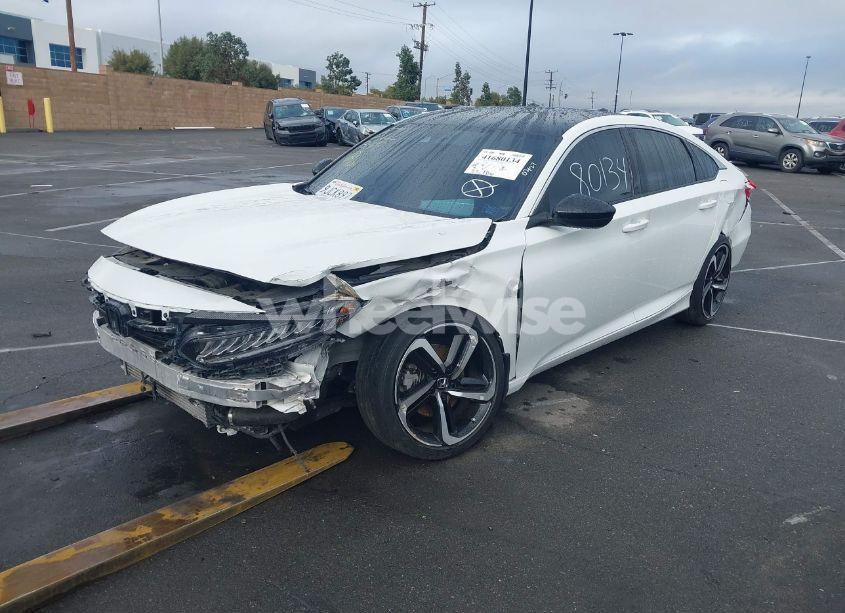 Photo 2 of 2022 Honda Accord SPORT (VIN 1HGCV1F33NA084856)