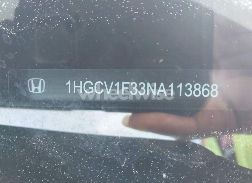 Photo 9 of 2022 Honda Accord SPORT (VIN 1HGCV1F33NA113868)