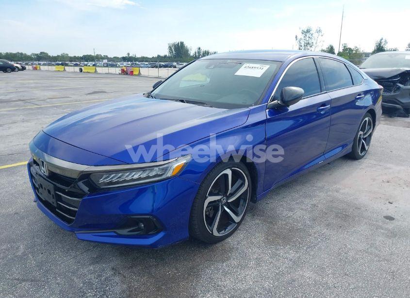 Photo 2 of 2022 Honda Accord SPORT (VIN 1HGCV1F33NA121632)