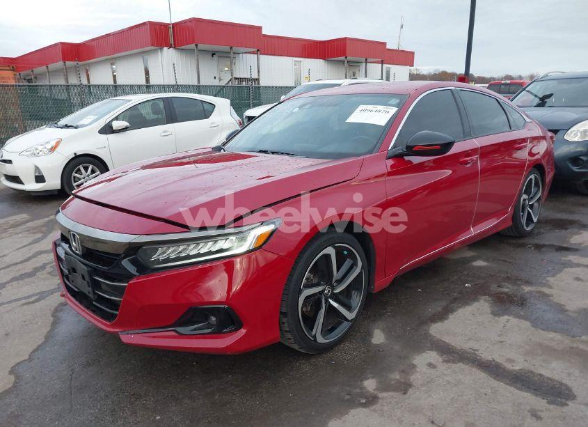 Photo 2 of 2021 Honda Accord SPORT (VIN 1HGCV1F34MA074366)