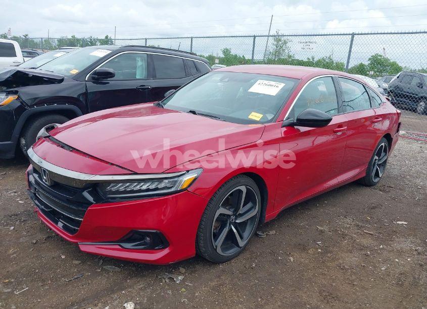 Photo 2 of 2022 Honda Accord SPORT (VIN 1HGCV1F34NA058718)