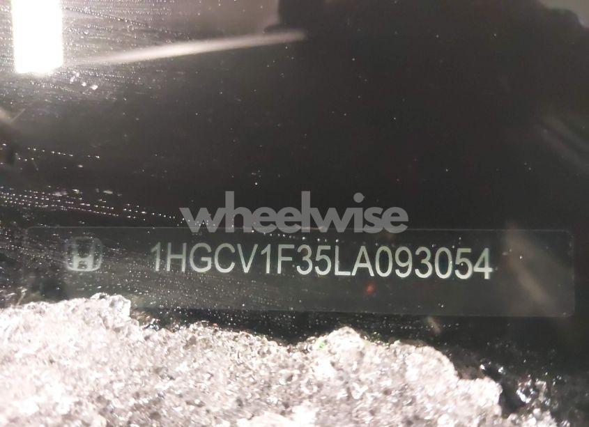 Photo 19 of 2020 Honda Accord SPORT (VIN 1HGCV1F35LA093054)