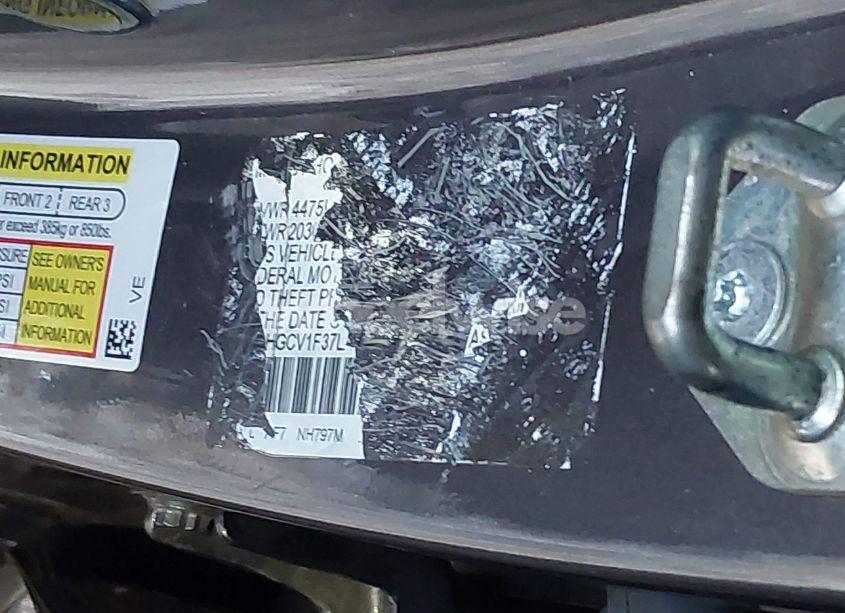 Photo 6 of 2020 Honda Accord SPORT (VIN 1HGCV1F35LA111245)