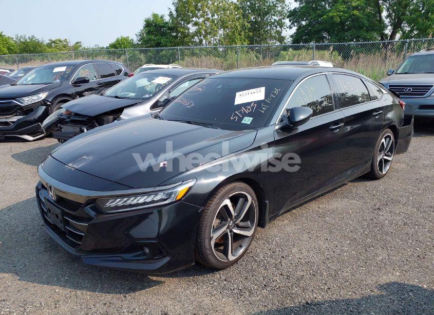 Photo 2 of 2022 Honda Accord SPORT (VIN 1HGCV1F35NA061806)