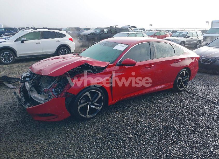 Photo 2 of 2019 Honda Accord SPORT (VIN 1HGCV1F37KA021075)