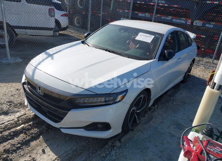 Photo 2 of 2021 Honda Accord SPORT (VIN 1HGCV1F37MA052992)