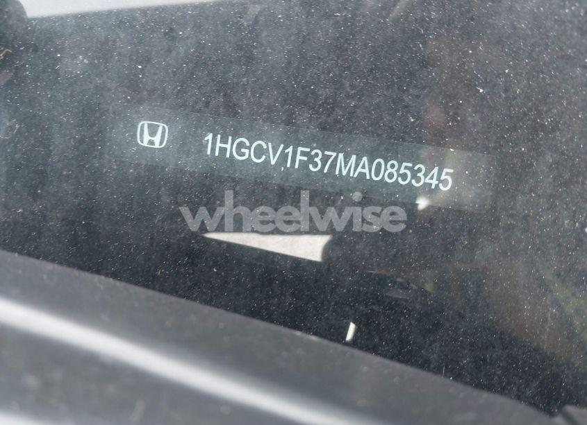 Photo 17 of 2021 Honda Accord SPORT (VIN 1HGCV1F37MA085345)