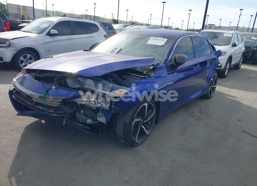 Photo 2 of 2022 Honda Accord SPORT (VIN 1HGCV1F37NA089901)
