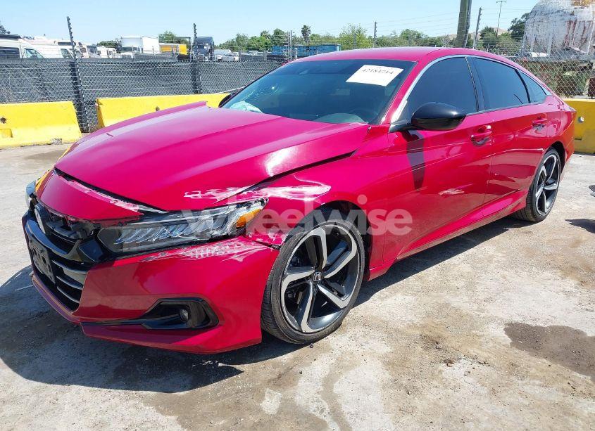 Photo 2 of 2021 Honda Accord SPORT (VIN 1HGCV1F38MA083572)