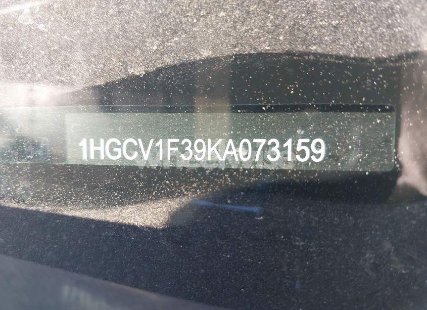 Photo 9 of 2019 Honda Accord SPORT (VIN 1HGCV1F39KA073159)