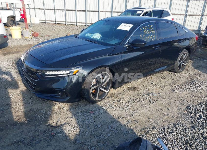 Photo 2 of 2021 Honda Accord SPORT (VIN 1HGCV1F39MA020383)