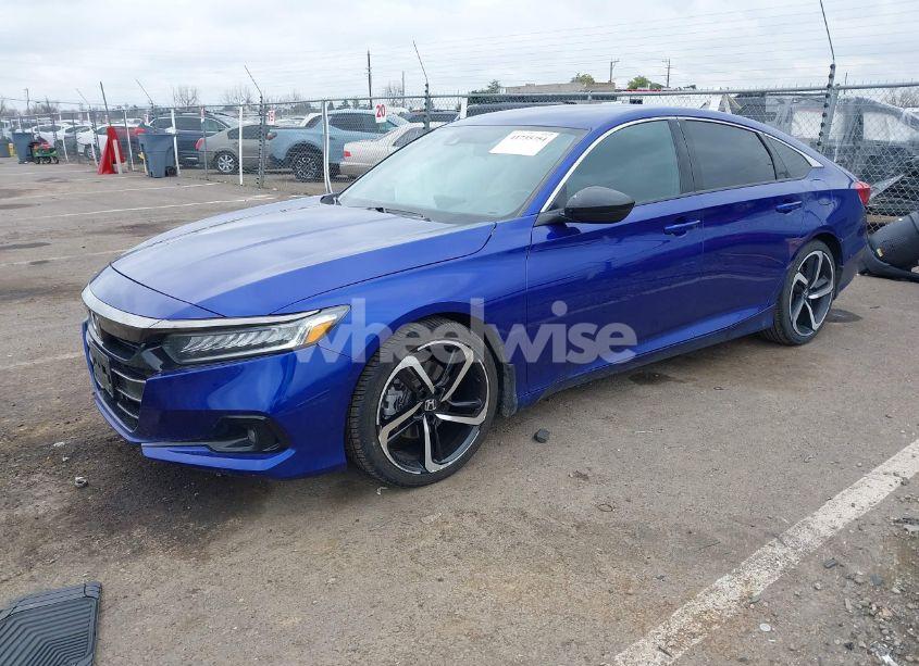 Photo 2 of 2021 Honda Accord SPORT (VIN 1HGCV1F39MA020531)