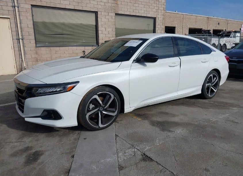 Photo 2 of 2021 Honda Accord SPORT (VIN 1HGCV1F39MA098548)