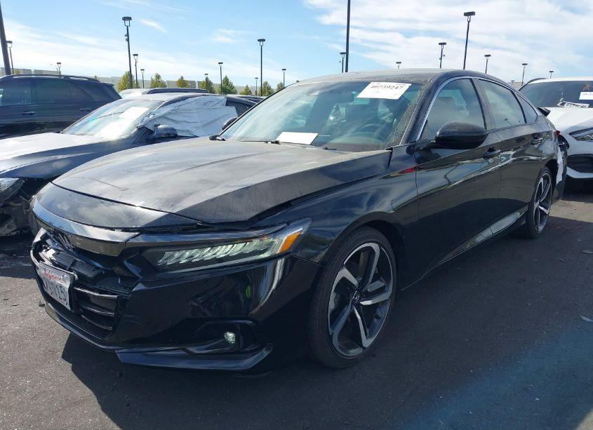 Photo 2 of 2022 Honda Accord SPORT (VIN 1HGCV1F39NA041039)