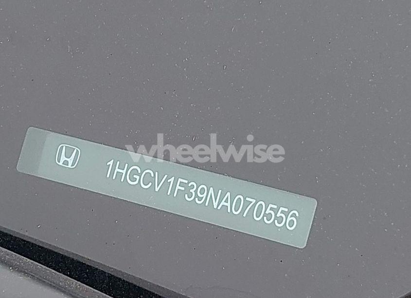 Photo 17 of 2022 Honda Accord SPORT (VIN 1HGCV1F39NA070556)