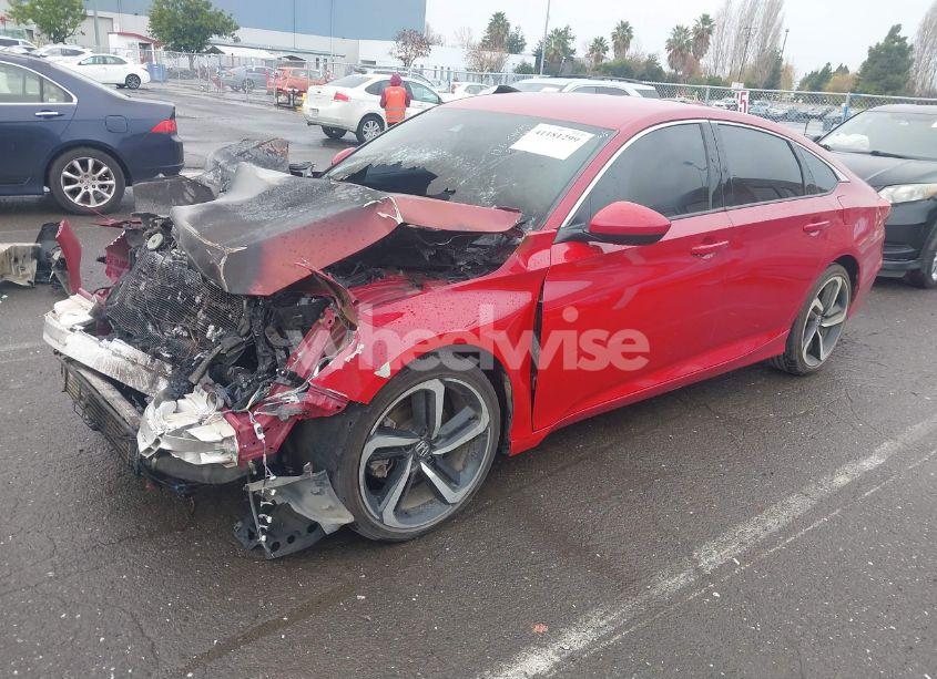 Photo 2 of 2018 Honda Accord SPORT (VIN 1HGCV1F3XJA111142)