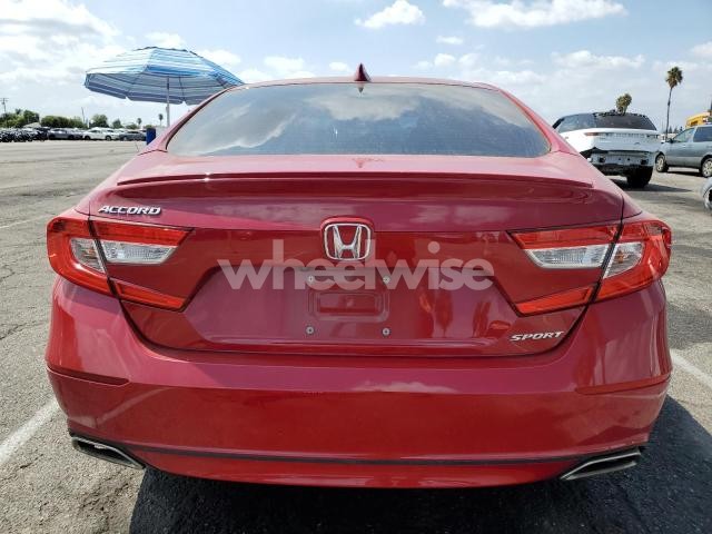 Photo 8 of 2019 HONDA ACCORD SPORT (VIN 1HGCV1F3XKA112163)