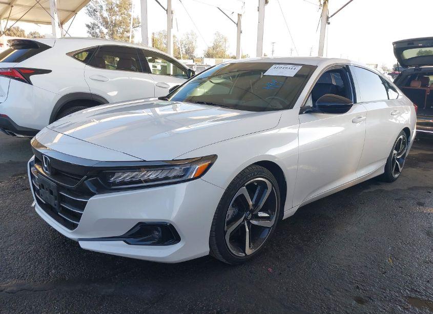 Photo 2 of 2021 Honda Accord SPORT (VIN 1HGCV1F3XMA016066)